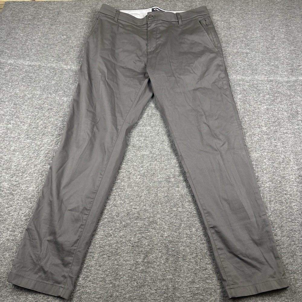Bird Dogs Pants Mens 34x30 Gray Performance Stretch‎ Chino Golf Casual